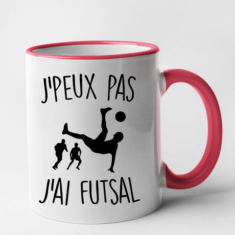 Mug J'peux pas j'ai futsal Rouge