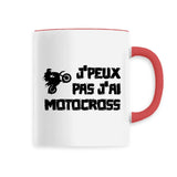 Mug J'peux pas j'ai motocross 