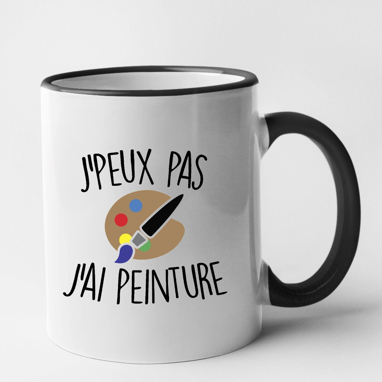 Mug J'peux pas j'ai peinture Noir