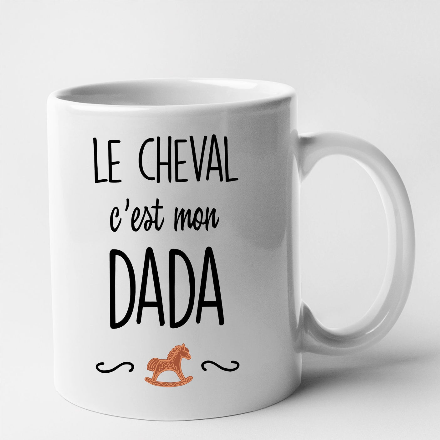 Mug Le cheval c'est mon dada Blanc