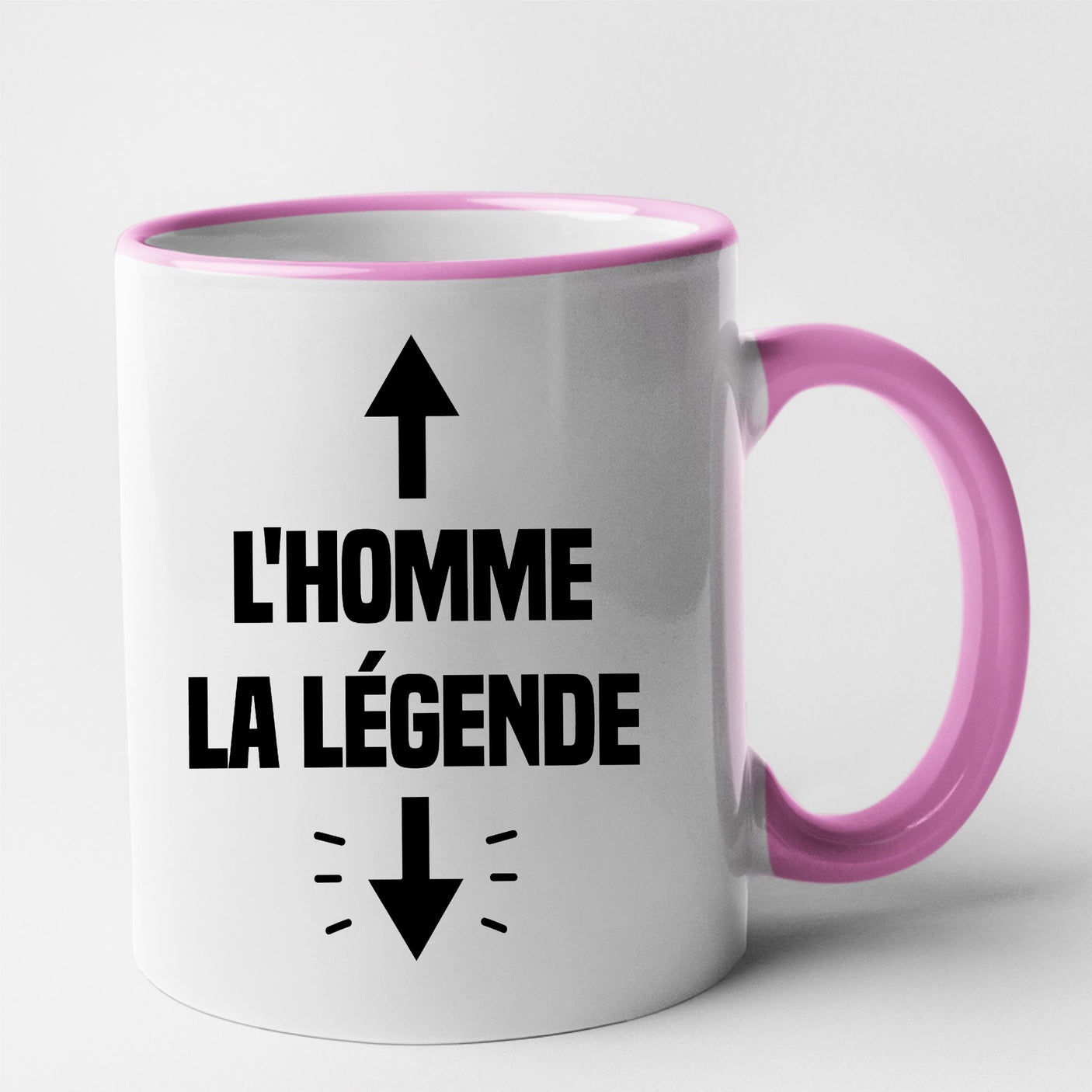 Mug L'homme la légende Rose