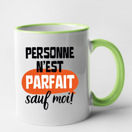 Mug Personne n'est parfait Vert