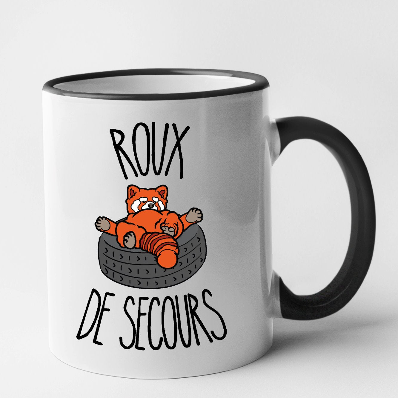 Mug Roux de secours Noir