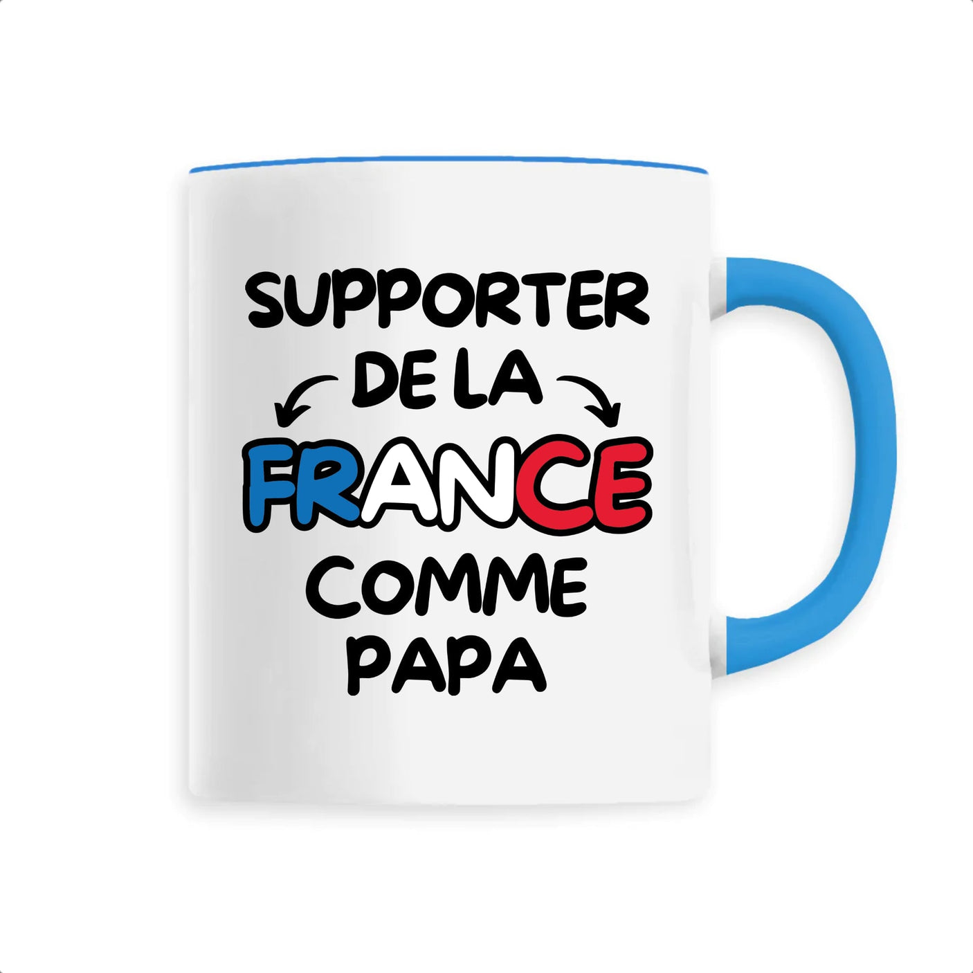 Mug Supporter de la France comme papa