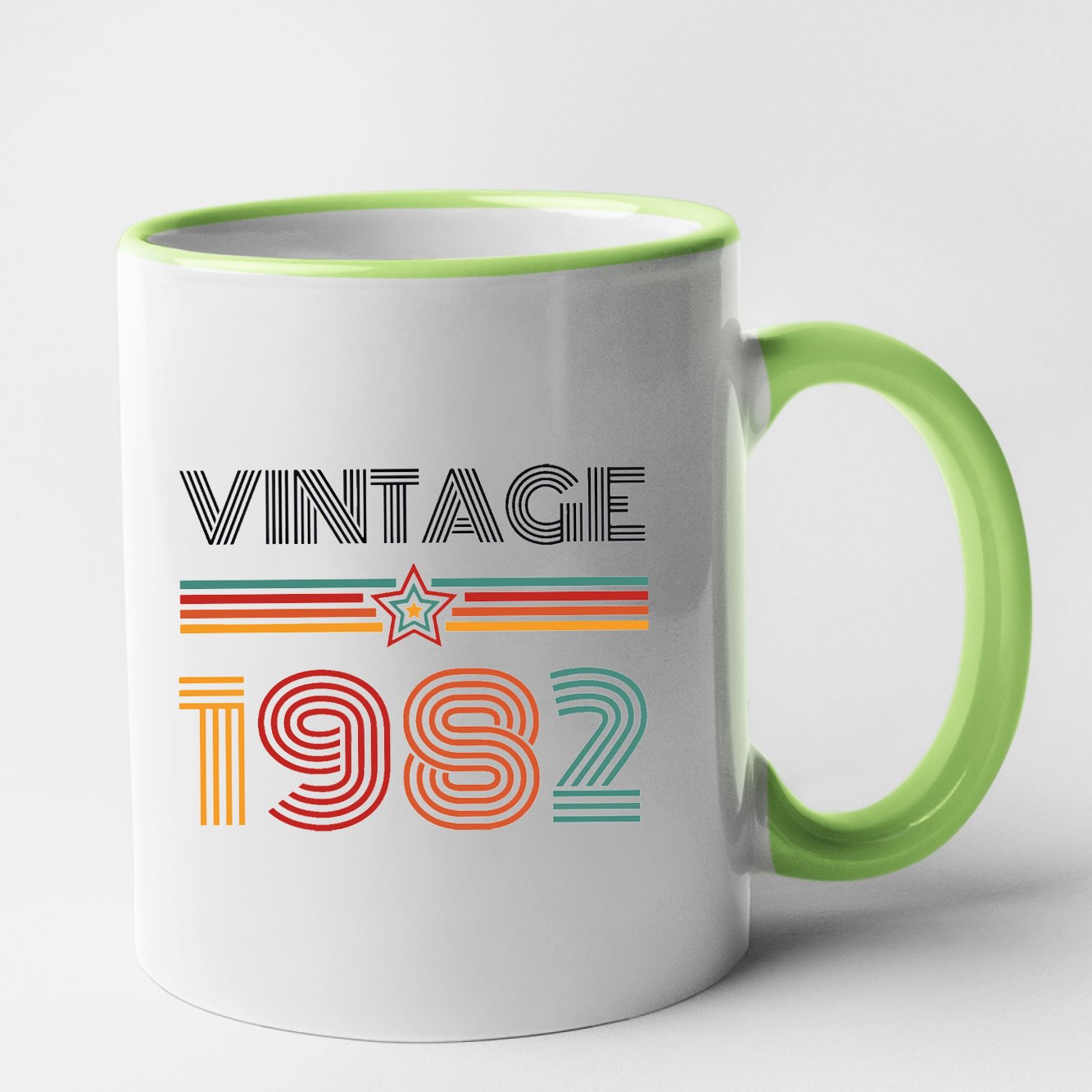 Mug Vintage année 1982 Vert