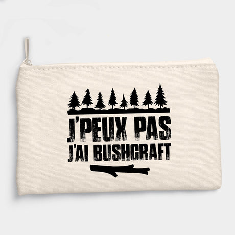 Pochette J'peux pas j'ai bushcraft Beige