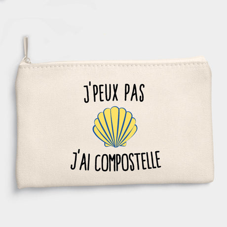 Pochette J'peux pas j'ai Compostelle Beige
