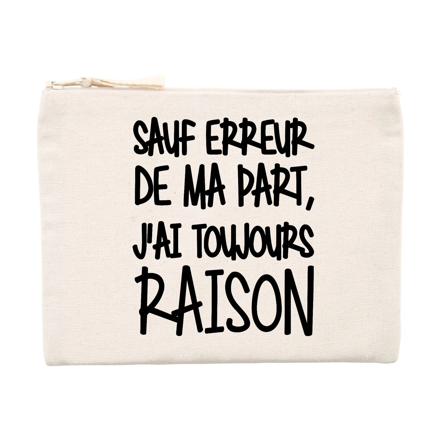 Pochette Sauf erreur j'ai raison