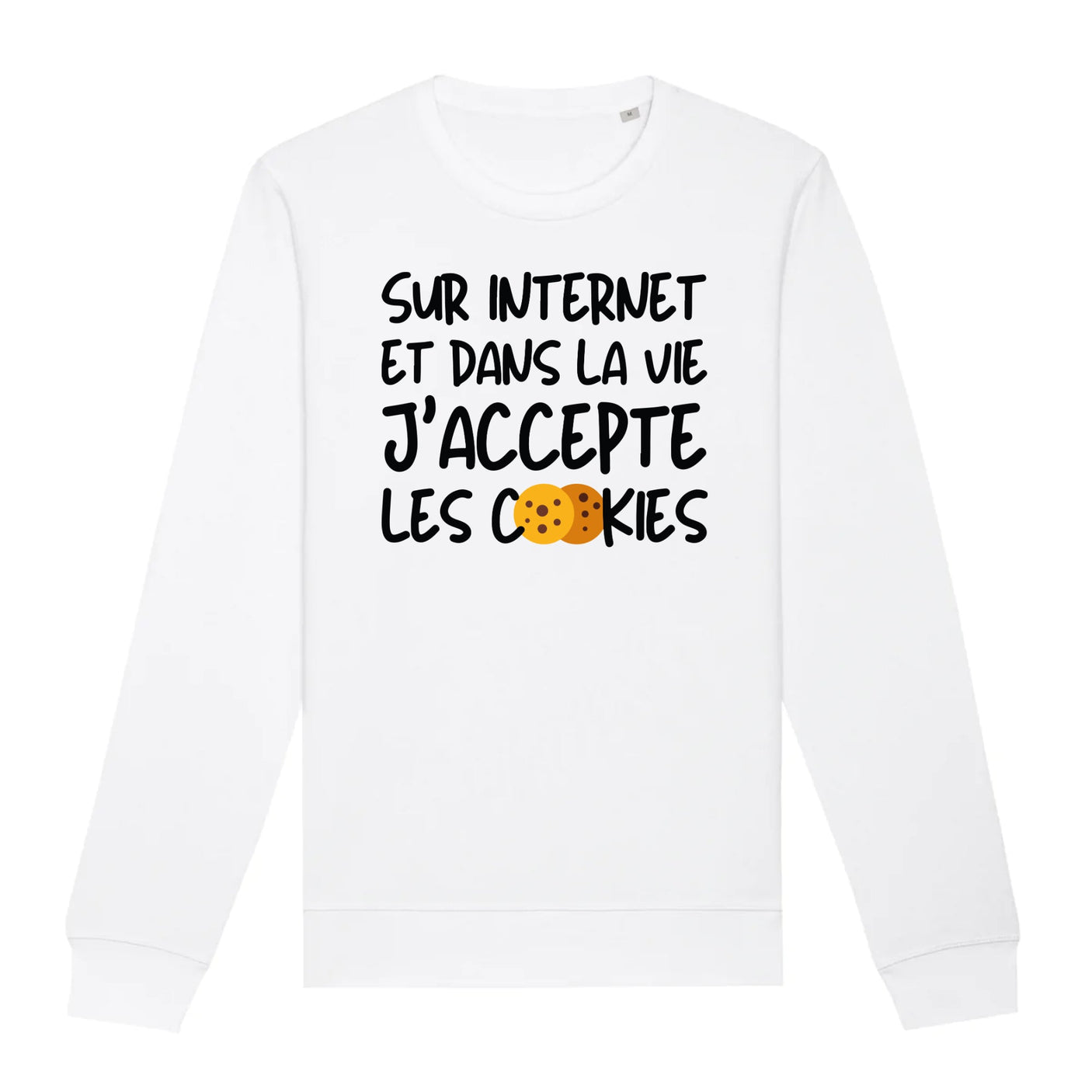 Sweat Adulte J'accepte les cookies
