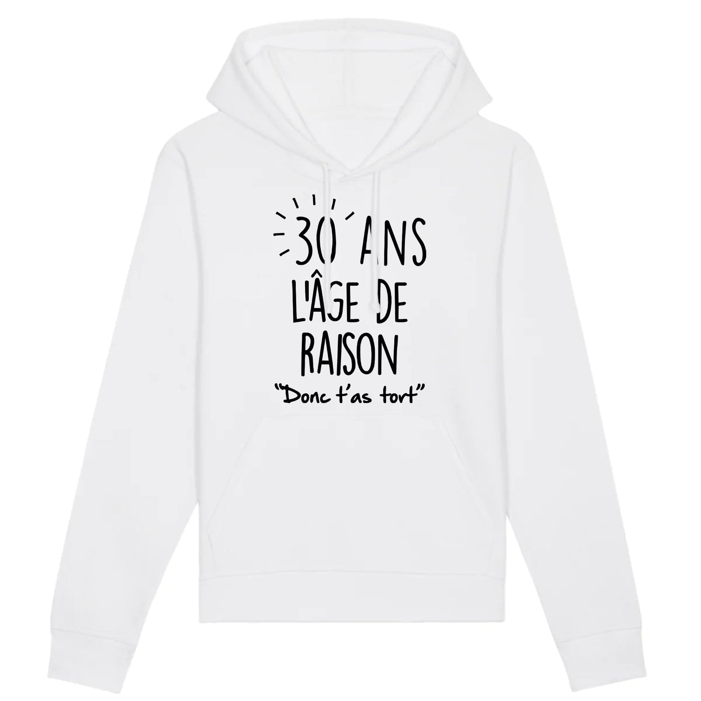 Sweat Capuche Adulte Anniversaire 30 ans