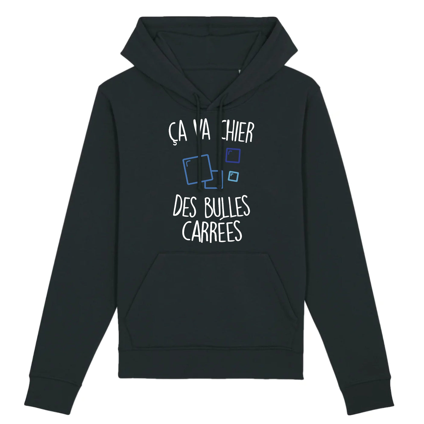 Sweat Capuche Adulte Ça va chier des bulles carrées