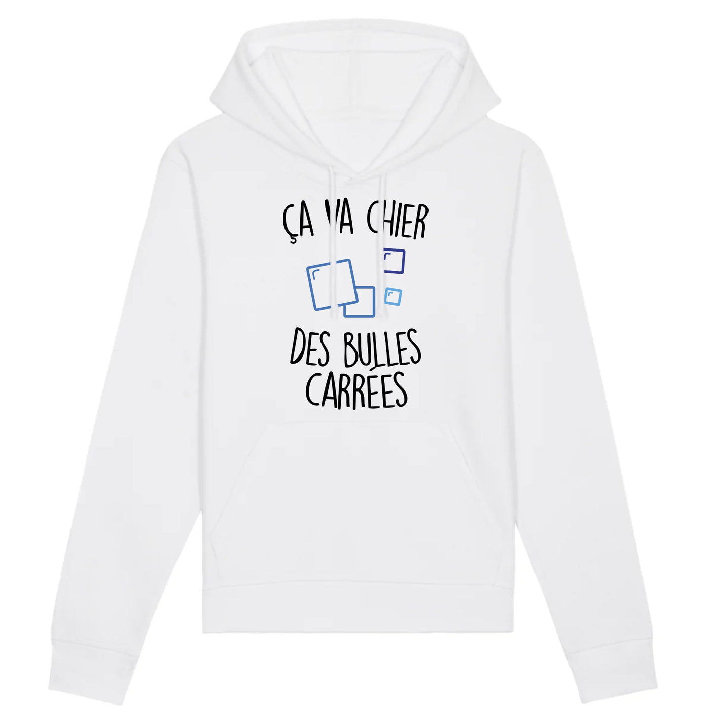 Sweat Capuche Adulte Ça va chier des bulles carrées