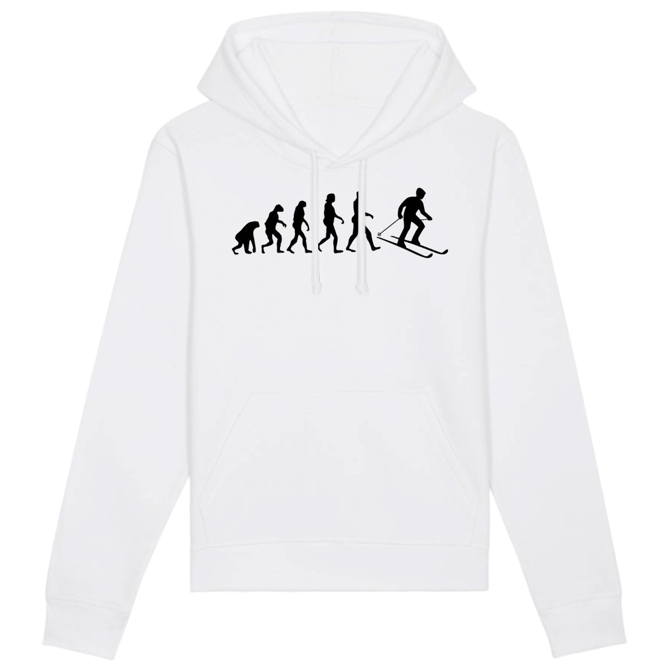 Sweat Capuche Adulte Évolution ski