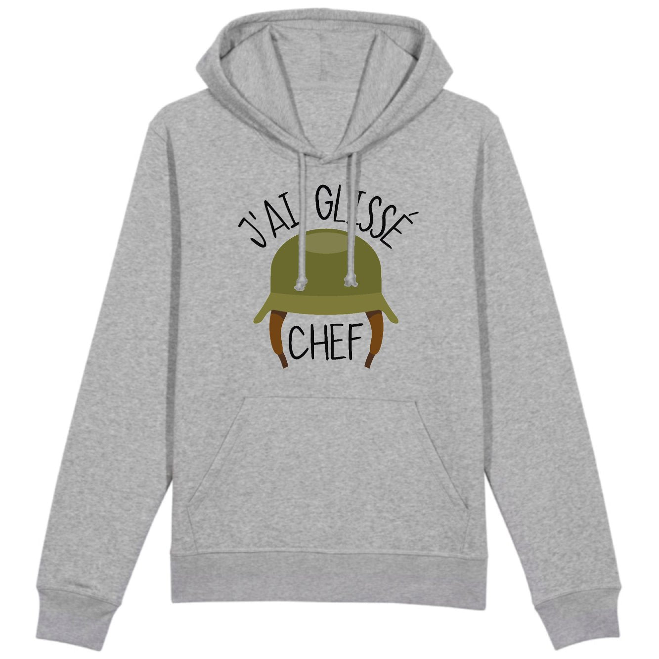 Sweat Capuche Adulte J'ai glissé chef