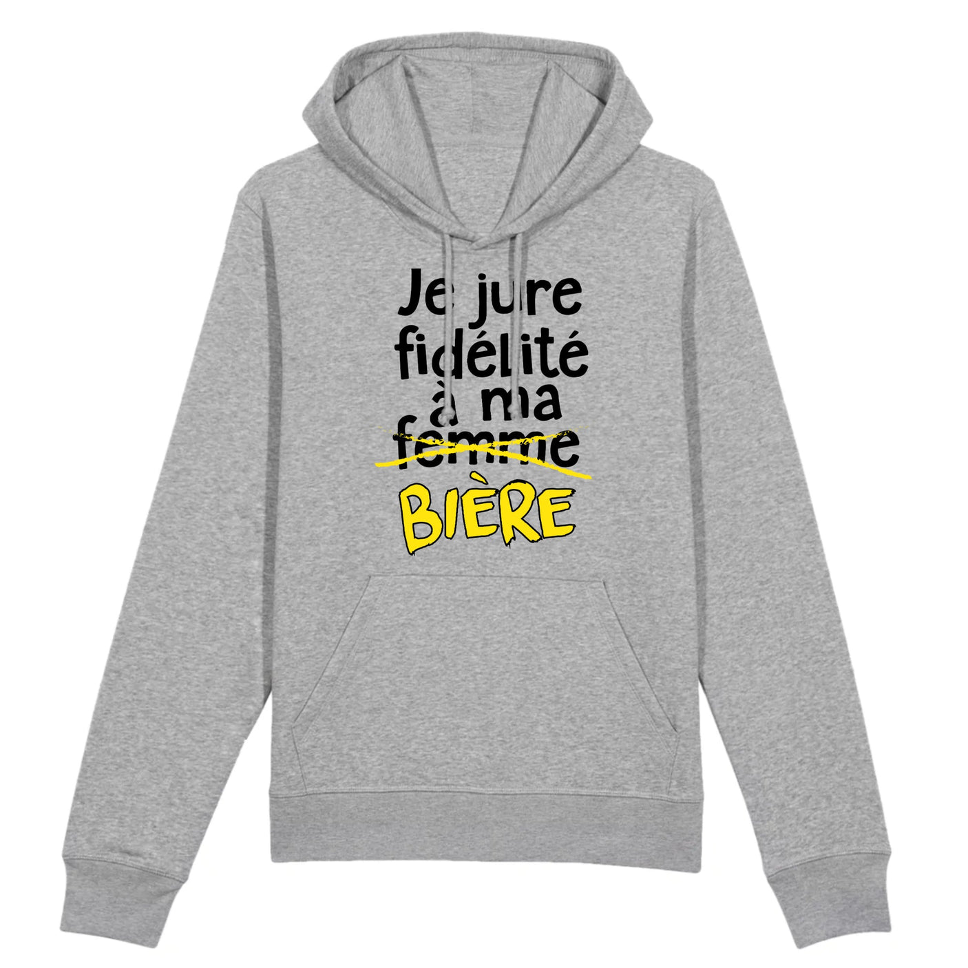 Sweat Capuche Adulte Je jure fidélité à ma bière