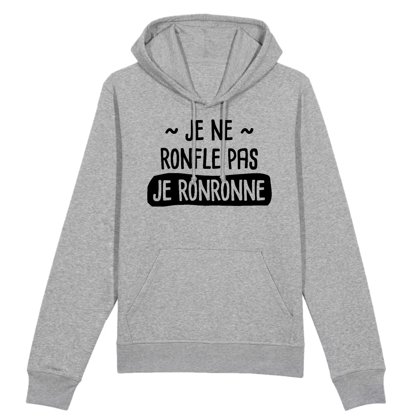 Sweat Capuche Adulte Je ne ronfle pas je ronronne