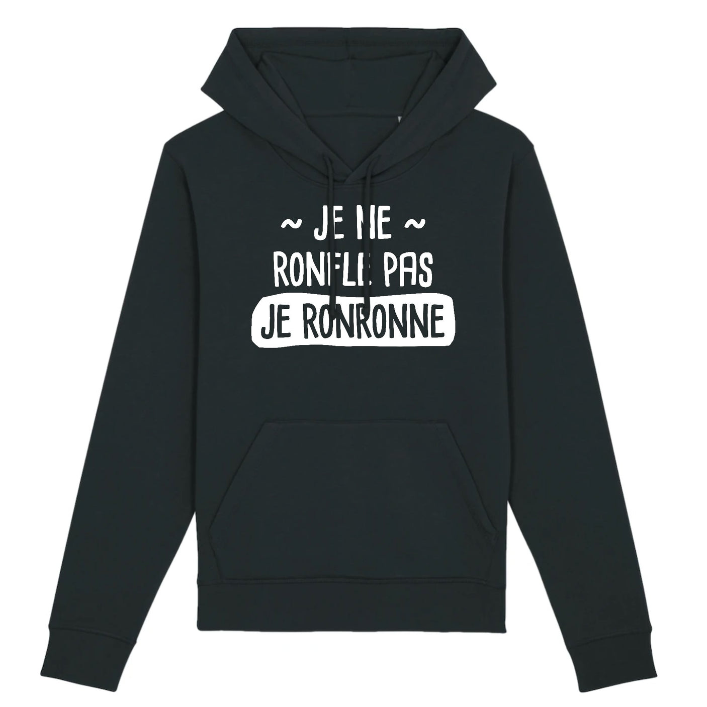 Sweat Capuche Adulte Je ne ronfle pas je ronronne