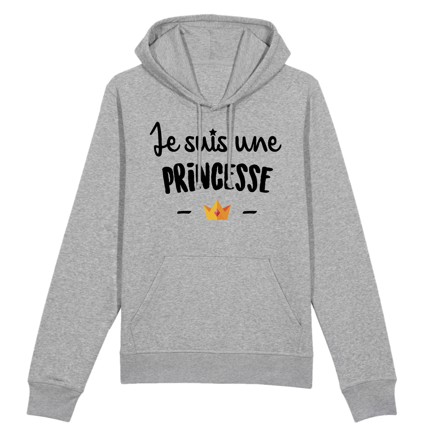 Sweat Capuche Adulte Je suis une princesse