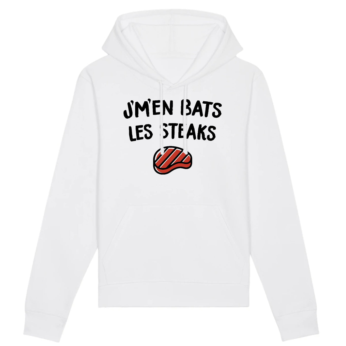 Sweat Capuche Adulte J'm'en bats les steaks