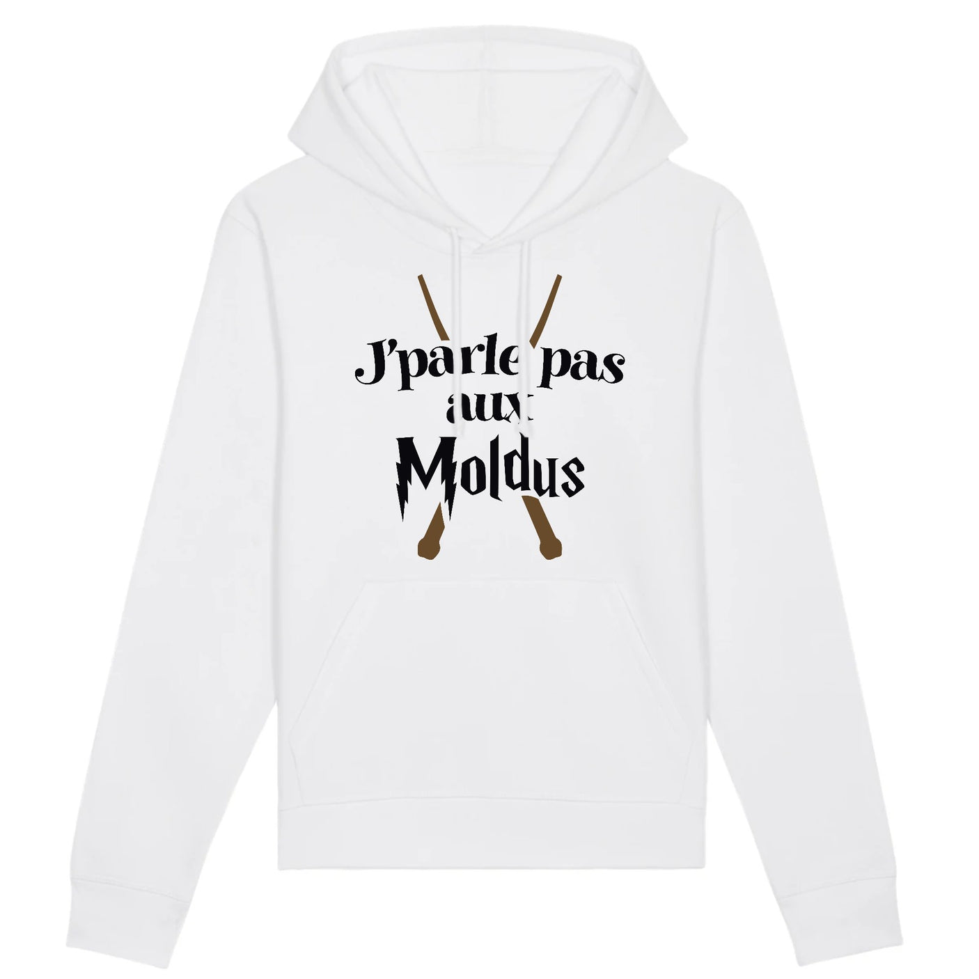Sweat Capuche Adulte J'parle pas aux Moldus