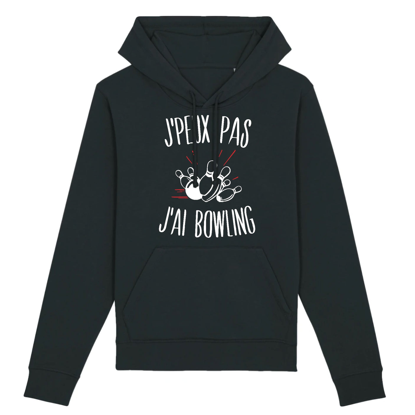Sweat Capuche Adulte J'peux pas j'ai bowling