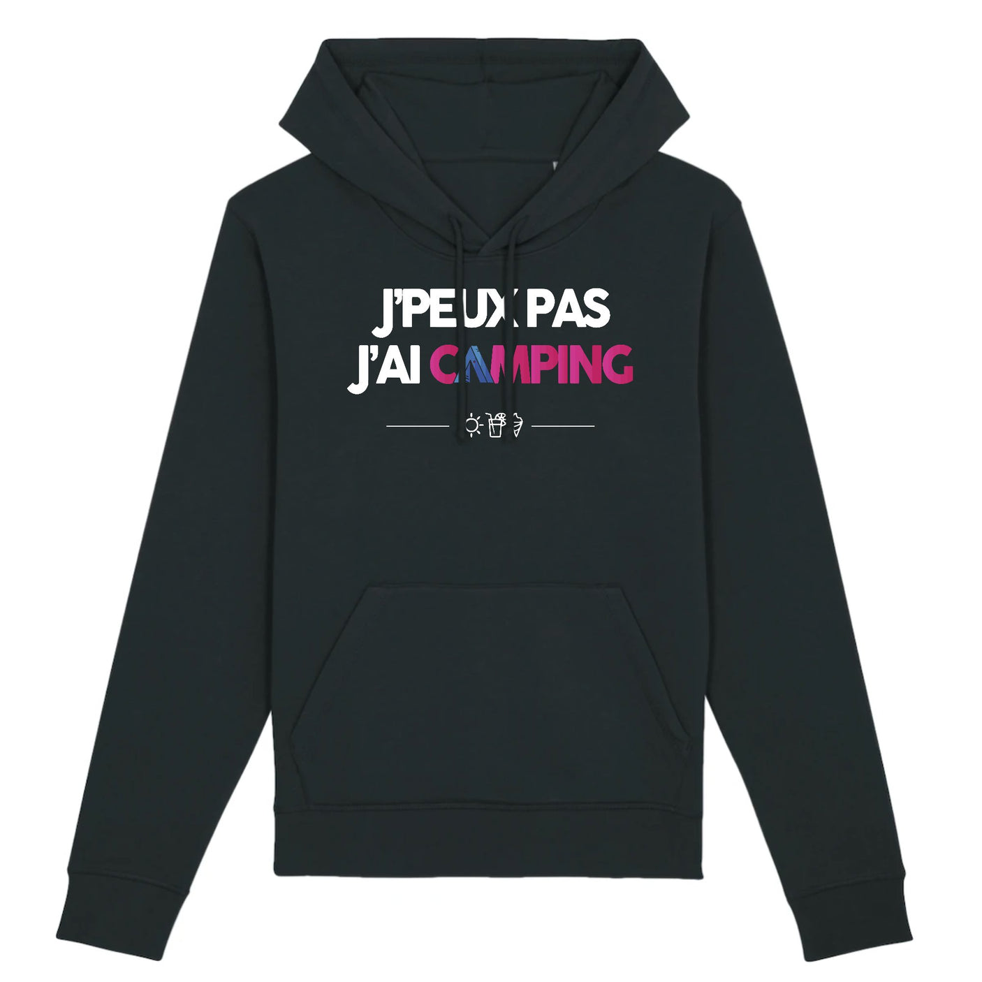 Sweat Capuche Adulte J'peux pas j'ai camping