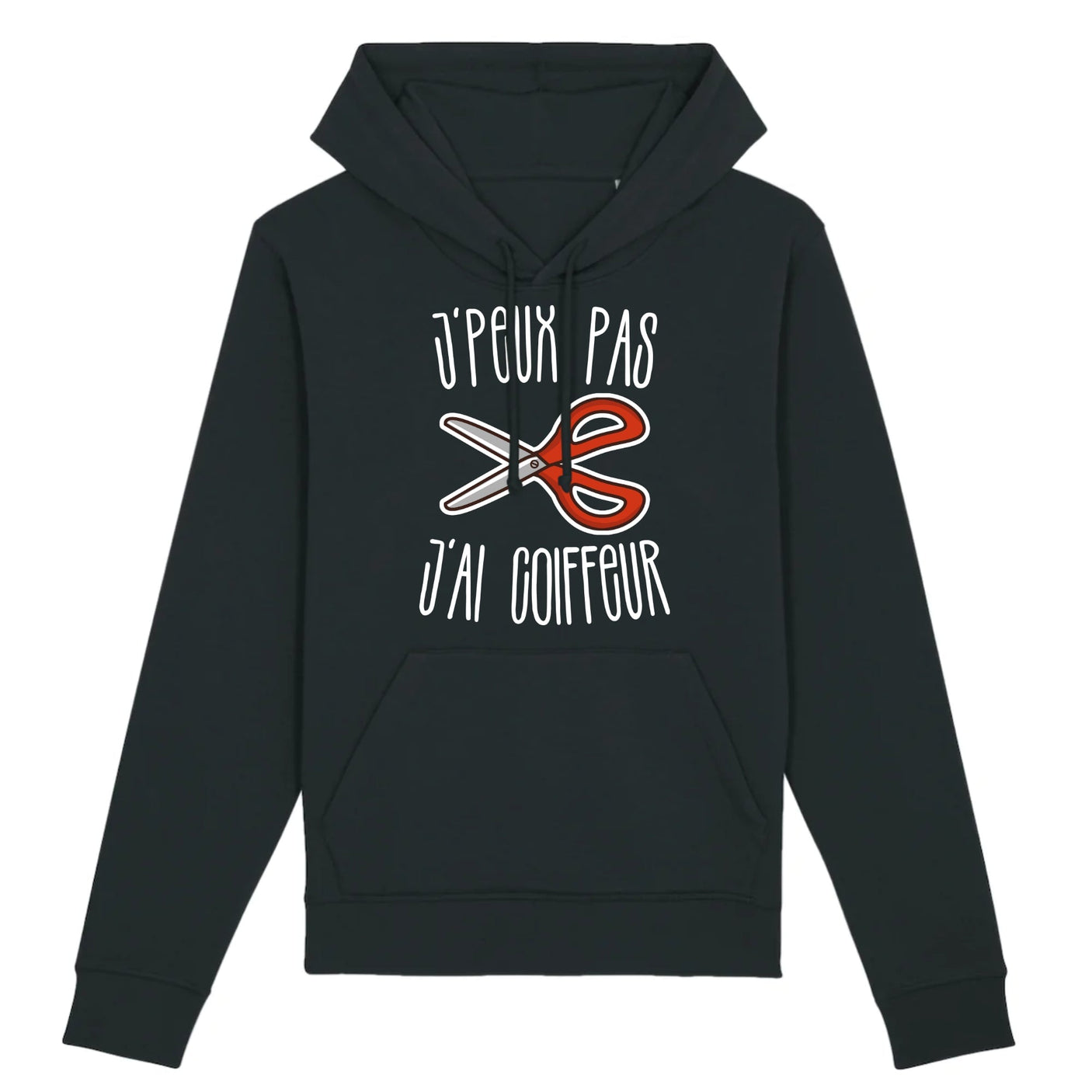 Sweat Capuche Adulte J'peux pas j'ai coiffeur