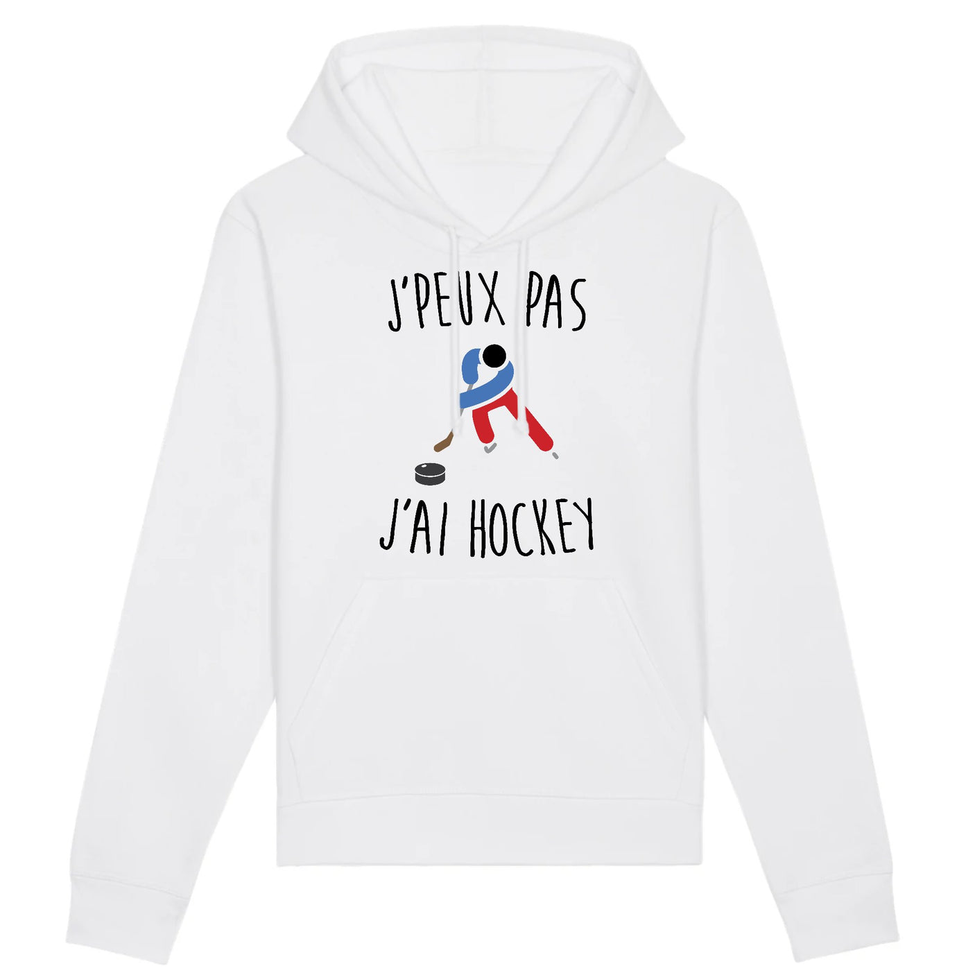 Sweat Capuche Adulte J'peux pas j'ai hockey