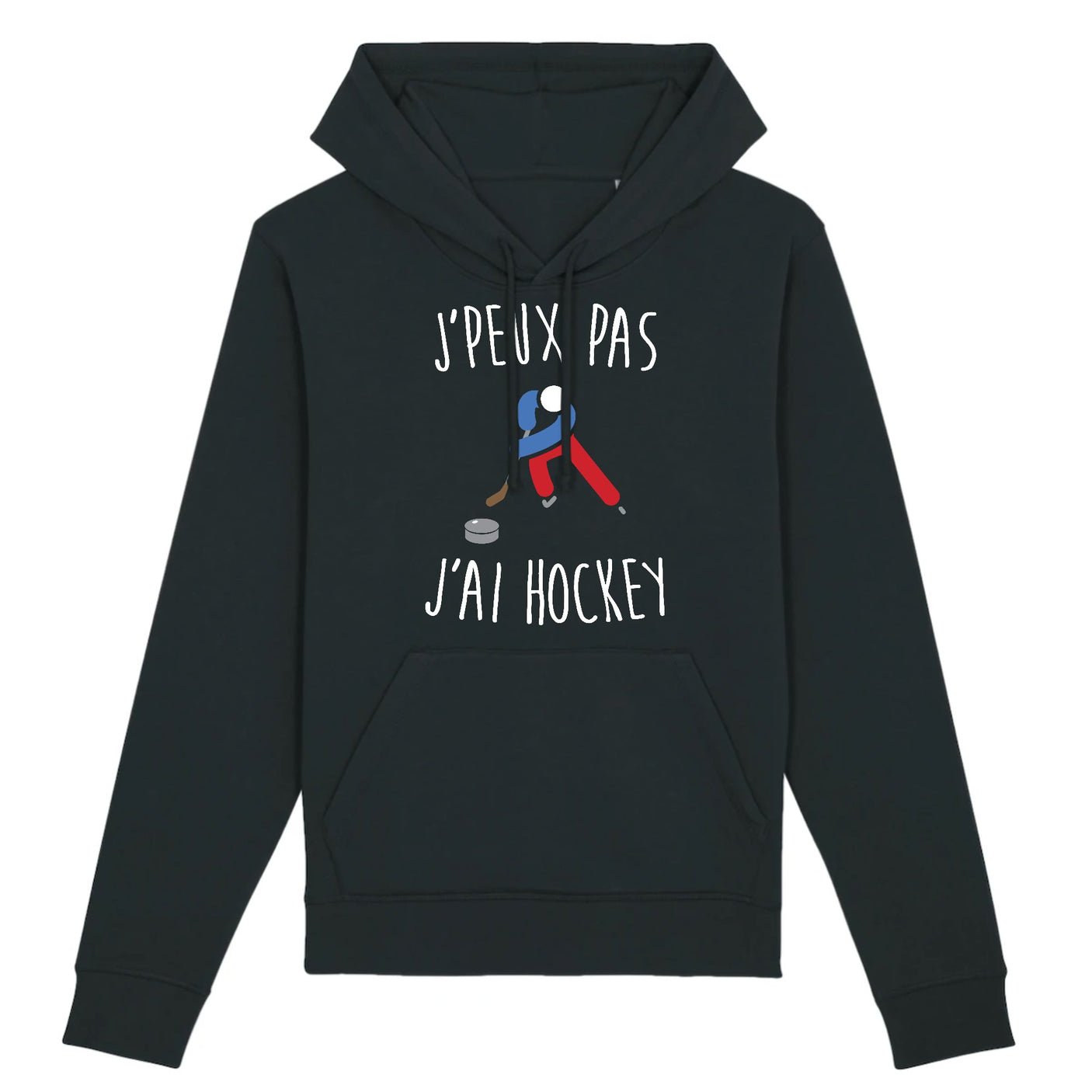 Sweat Capuche Adulte J'peux pas j'ai hockey