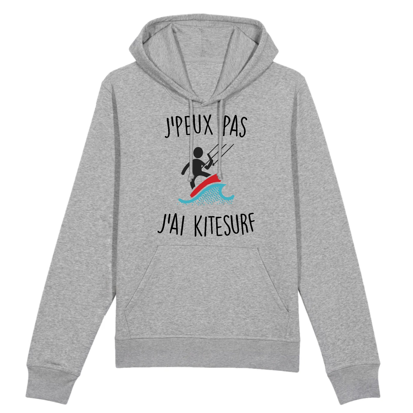 Sweat Capuche Adulte J'peux pas j'ai kitesurf