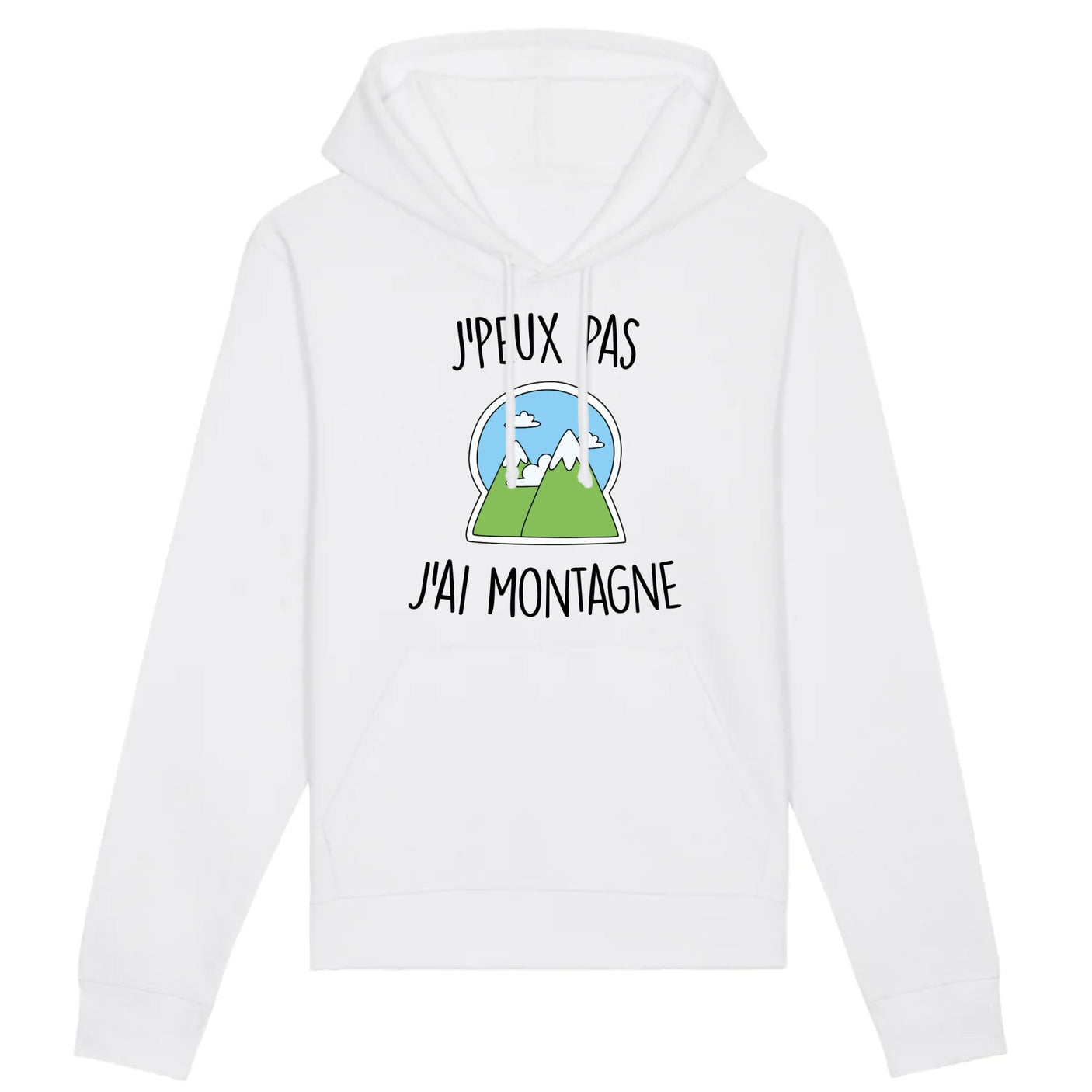 Sweat Capuche Adulte J'peux pas j'ai montagne