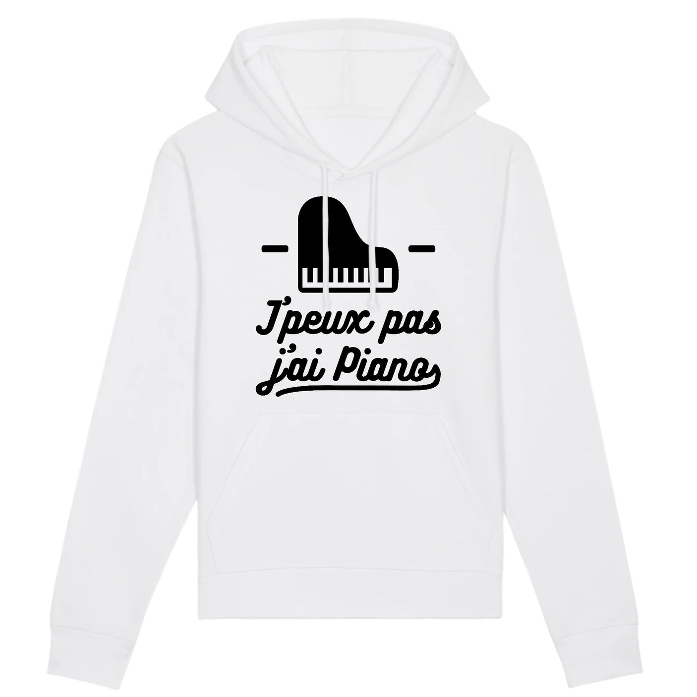 Sweat Capuche Adulte J'peux pas j'ai piano