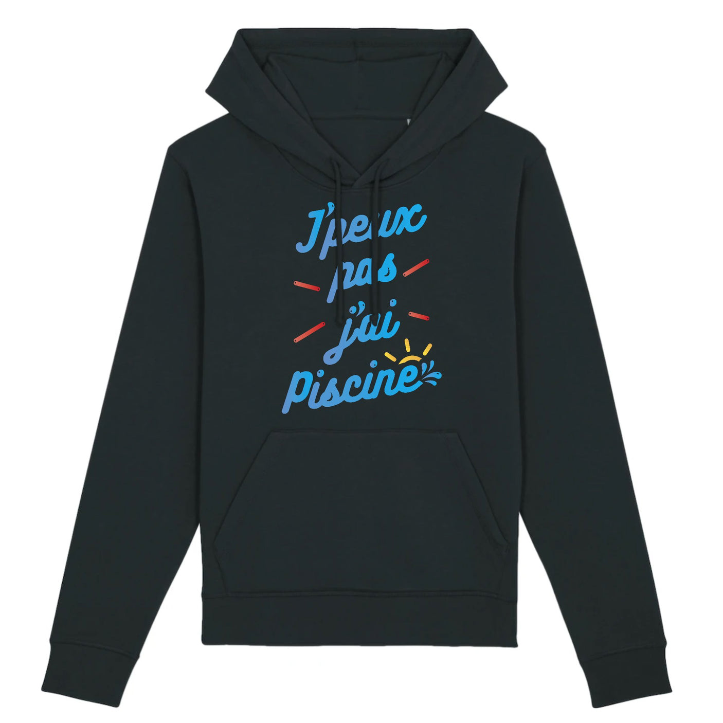 Sweat Capuche Adulte J'peux pas j'ai piscine