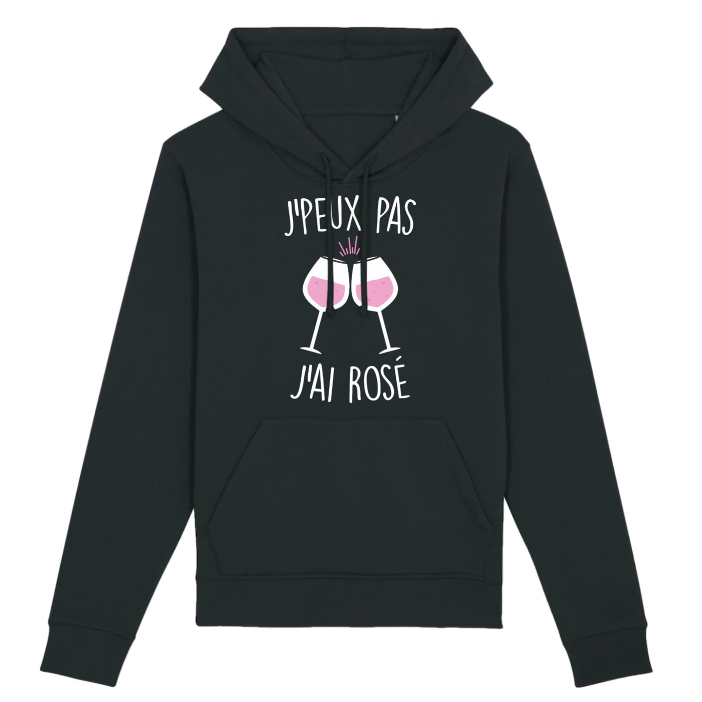 Sweat Capuche Adulte J'peux pas j'ai rosé