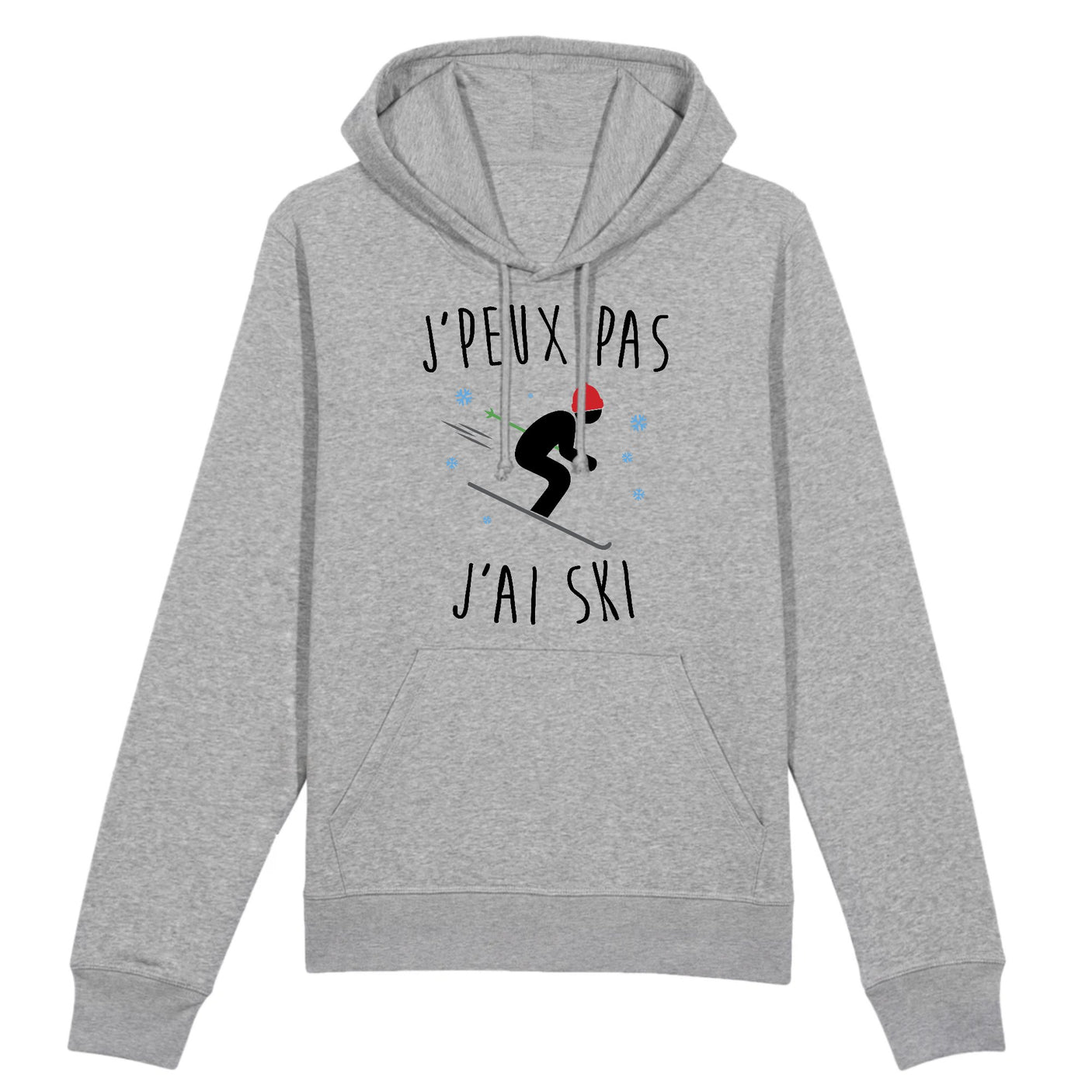Sweat Capuche Adulte J'peux pas j'ai ski