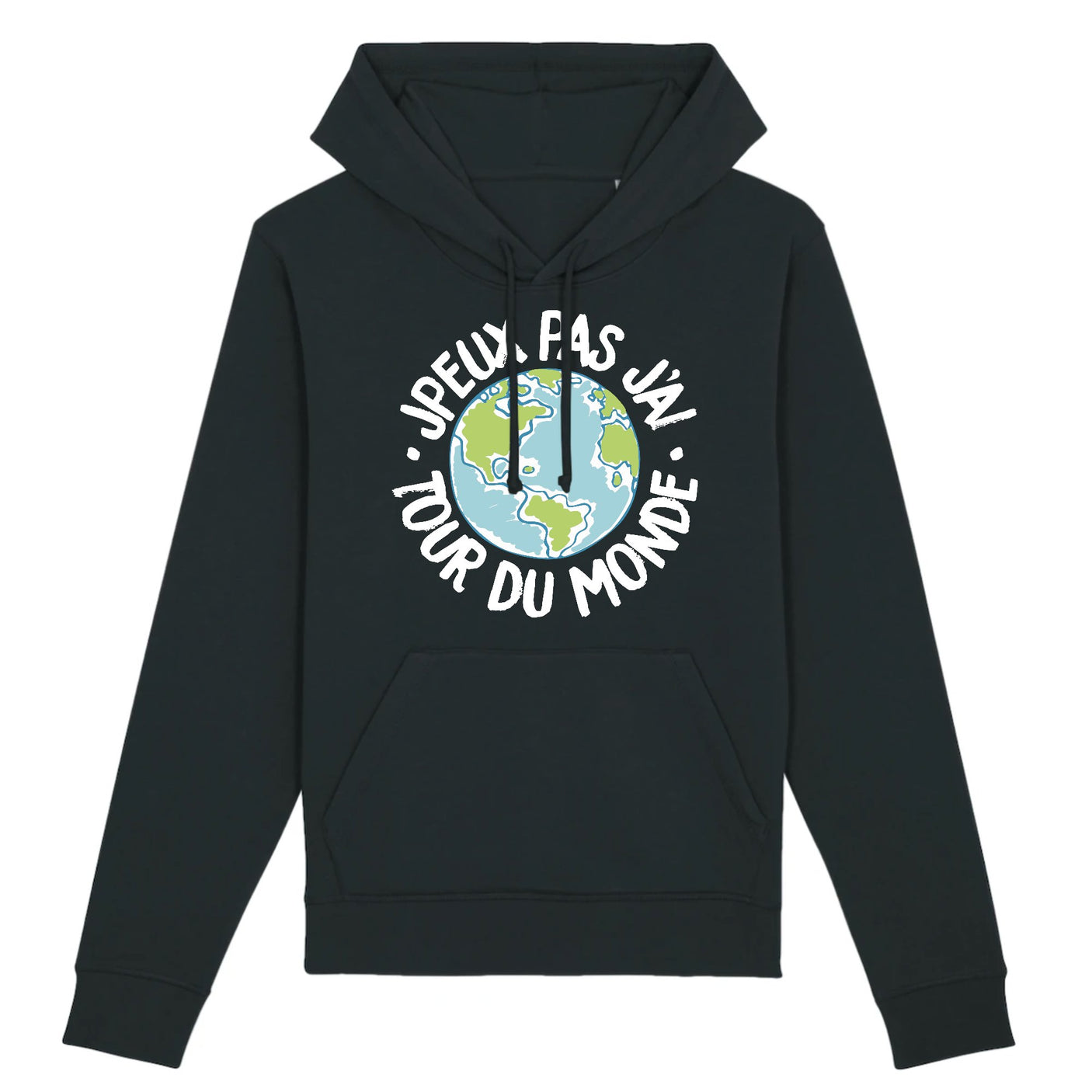 Sweat Capuche Adulte J'peux pas j'ai tour du monde