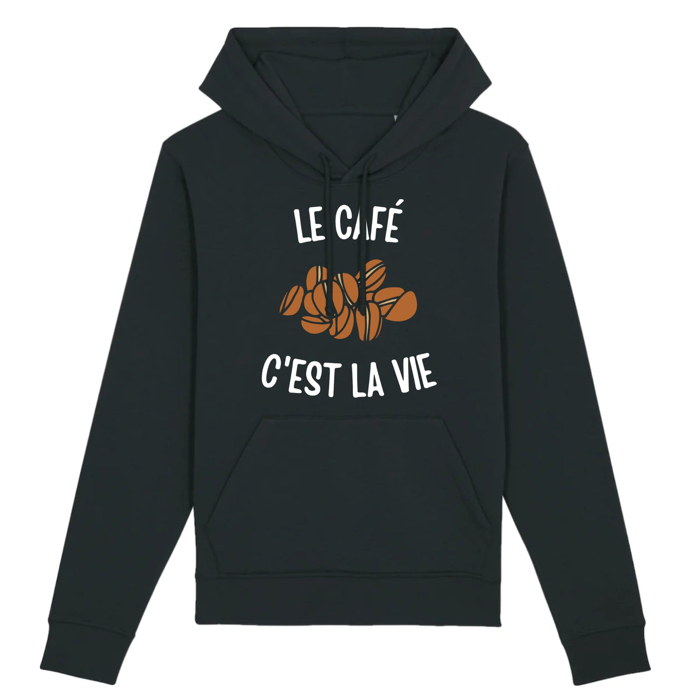 Sweat Capuche Adulte Le café c'est la vie