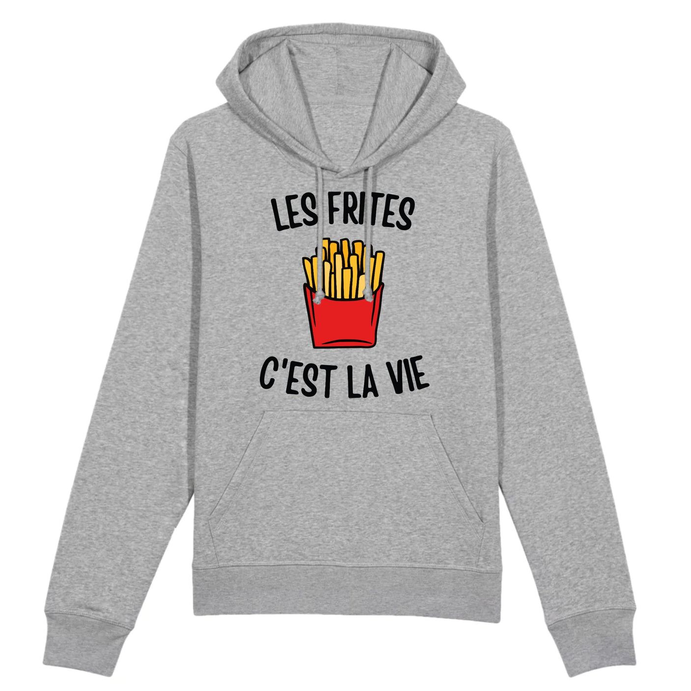 Sweat Capuche Adulte Les frites c'est la vie