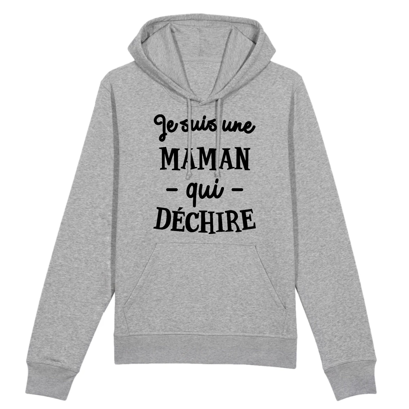 Sweat Capuche Adulte Maman qui déchire