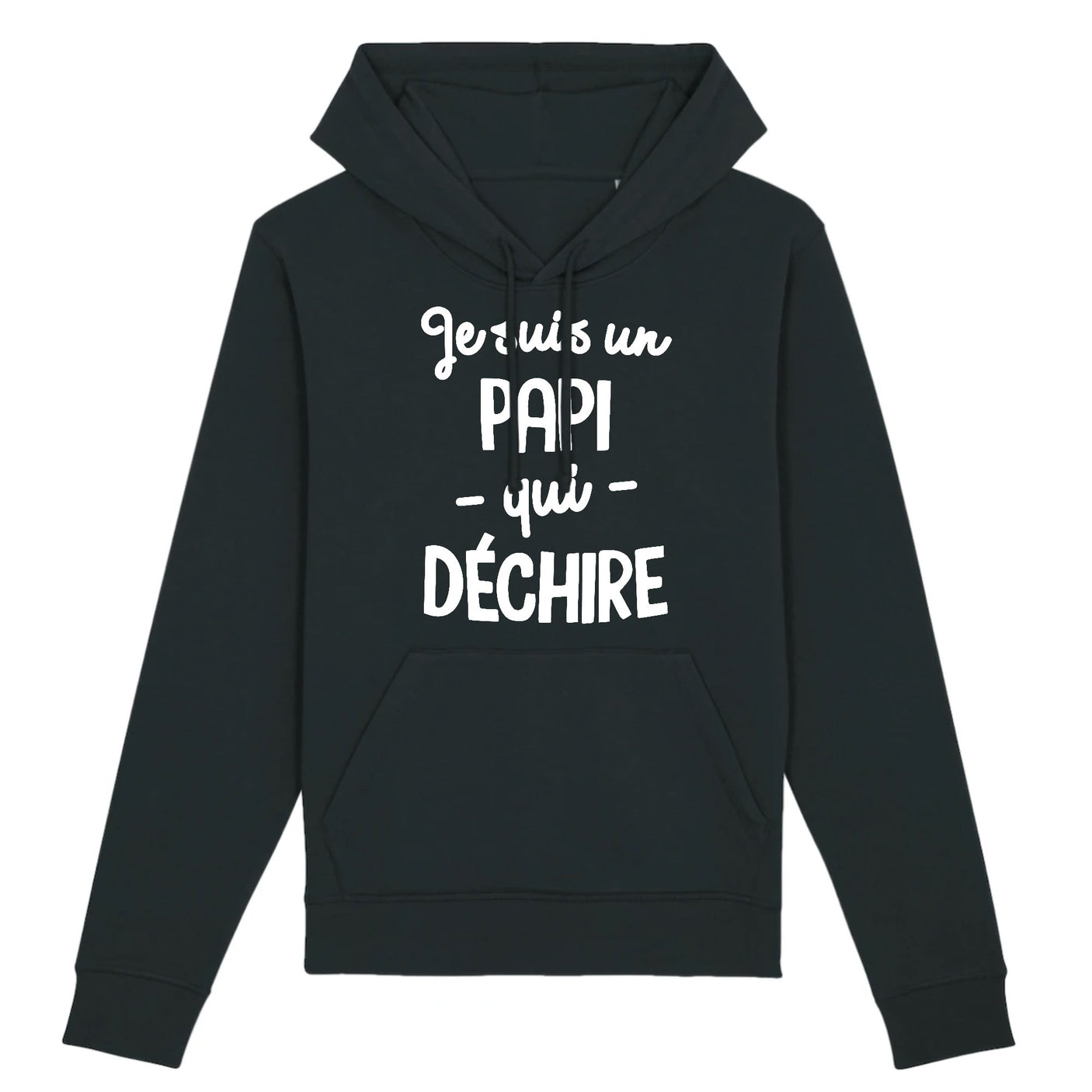 Sweat Capuche Adulte Papi qui déchire