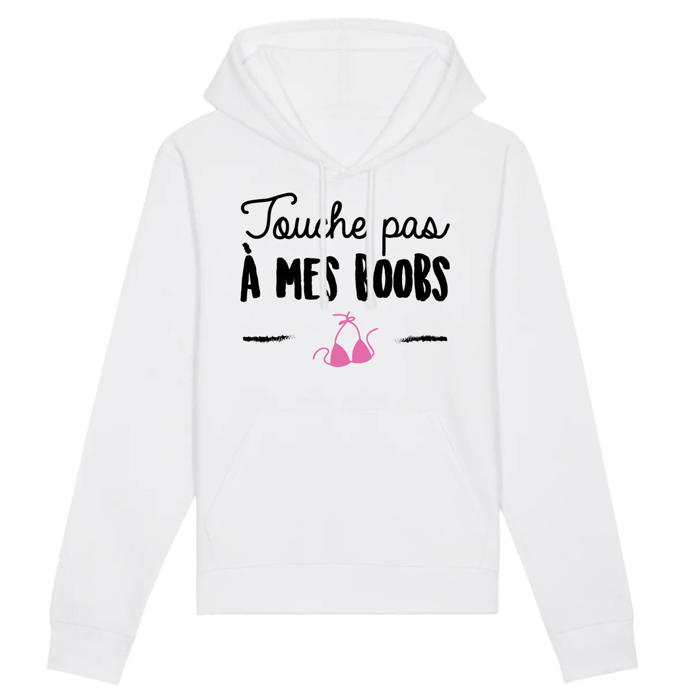 Sweat Capuche Adulte Touche pas à mes boobs