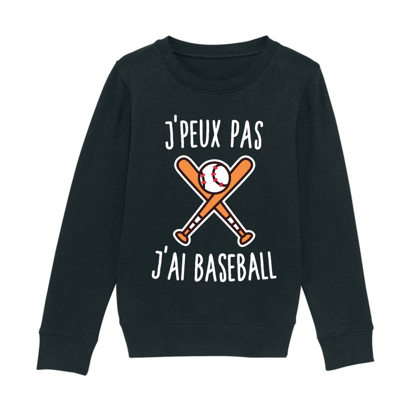 Sweat Enfant J'peux pas j'ai baseball