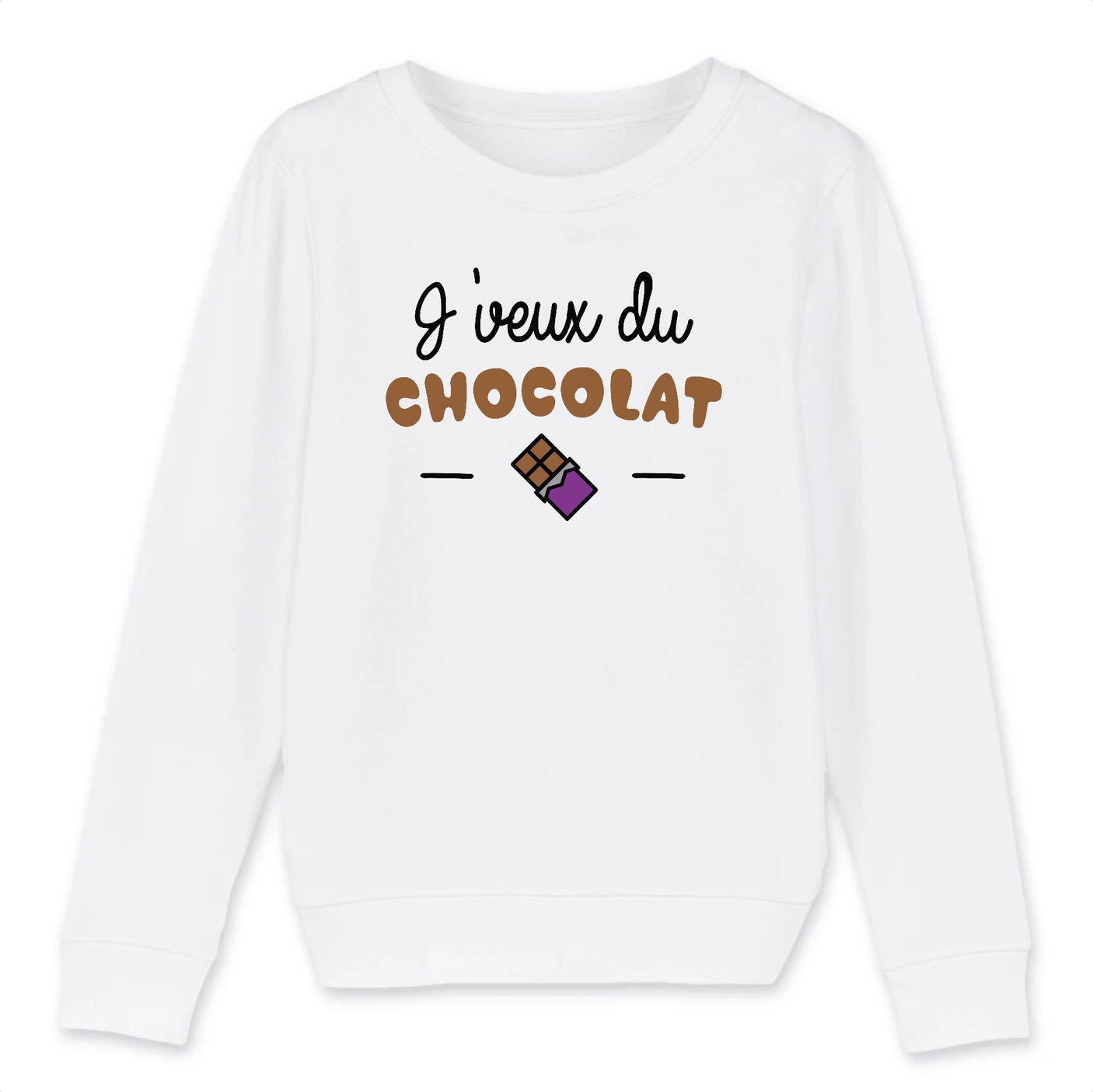 Sweat Enfant J'veux du chocolat