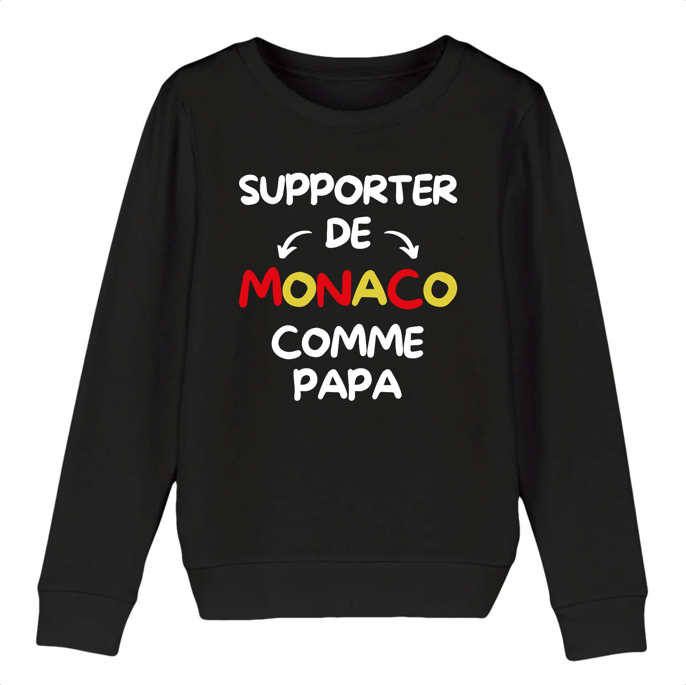Sweat Enfant Supporter de Monaco comme papa