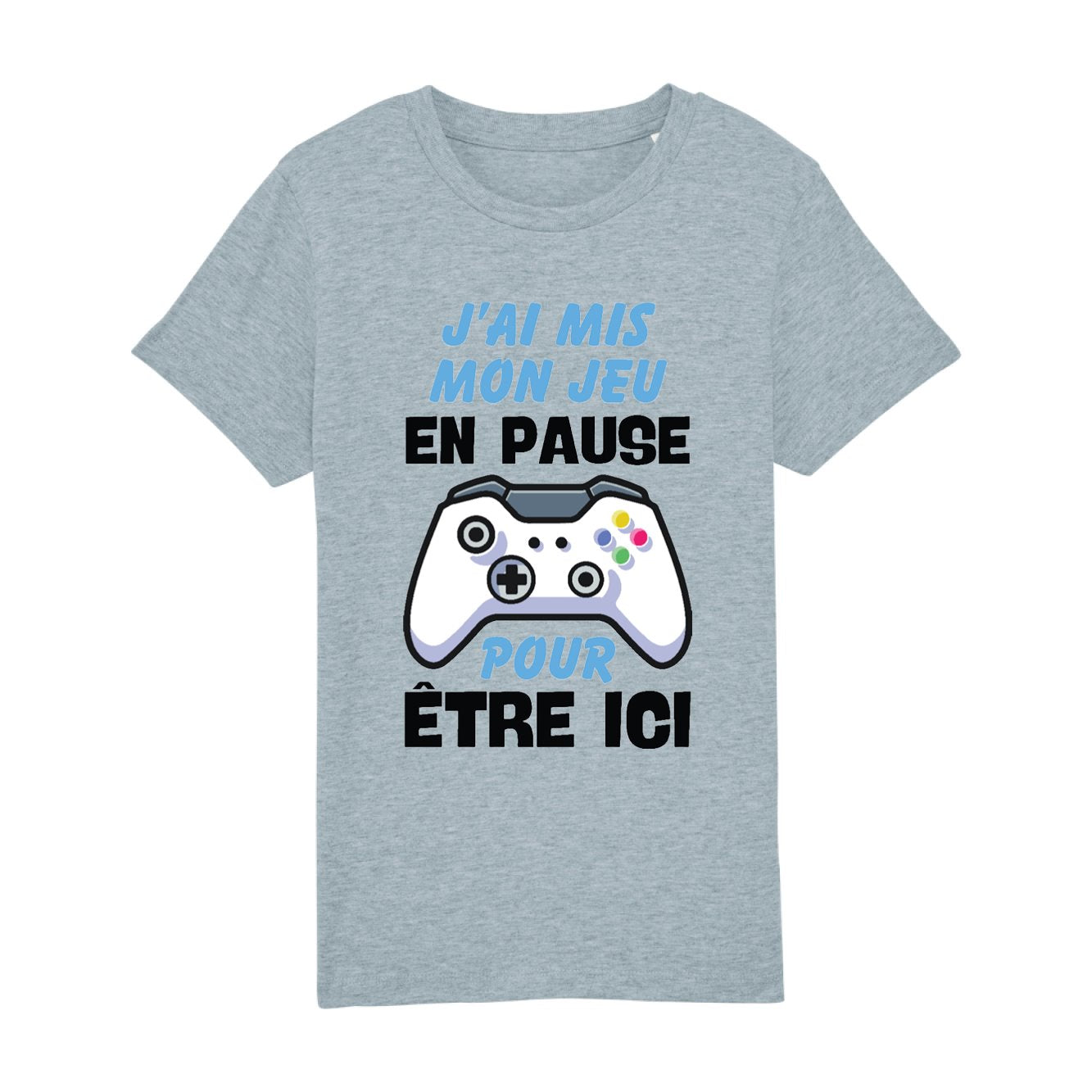 T-Shirt Enfant J'ai mis mon jeu en pause pour être ici