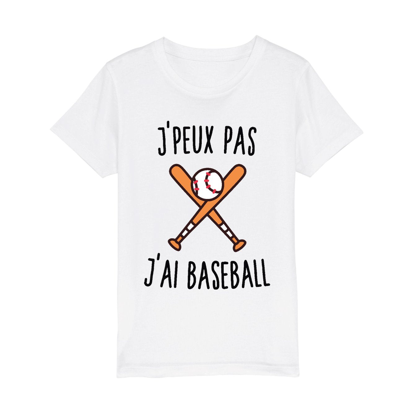 T-Shirt Enfant J'peux pas j'ai baseball