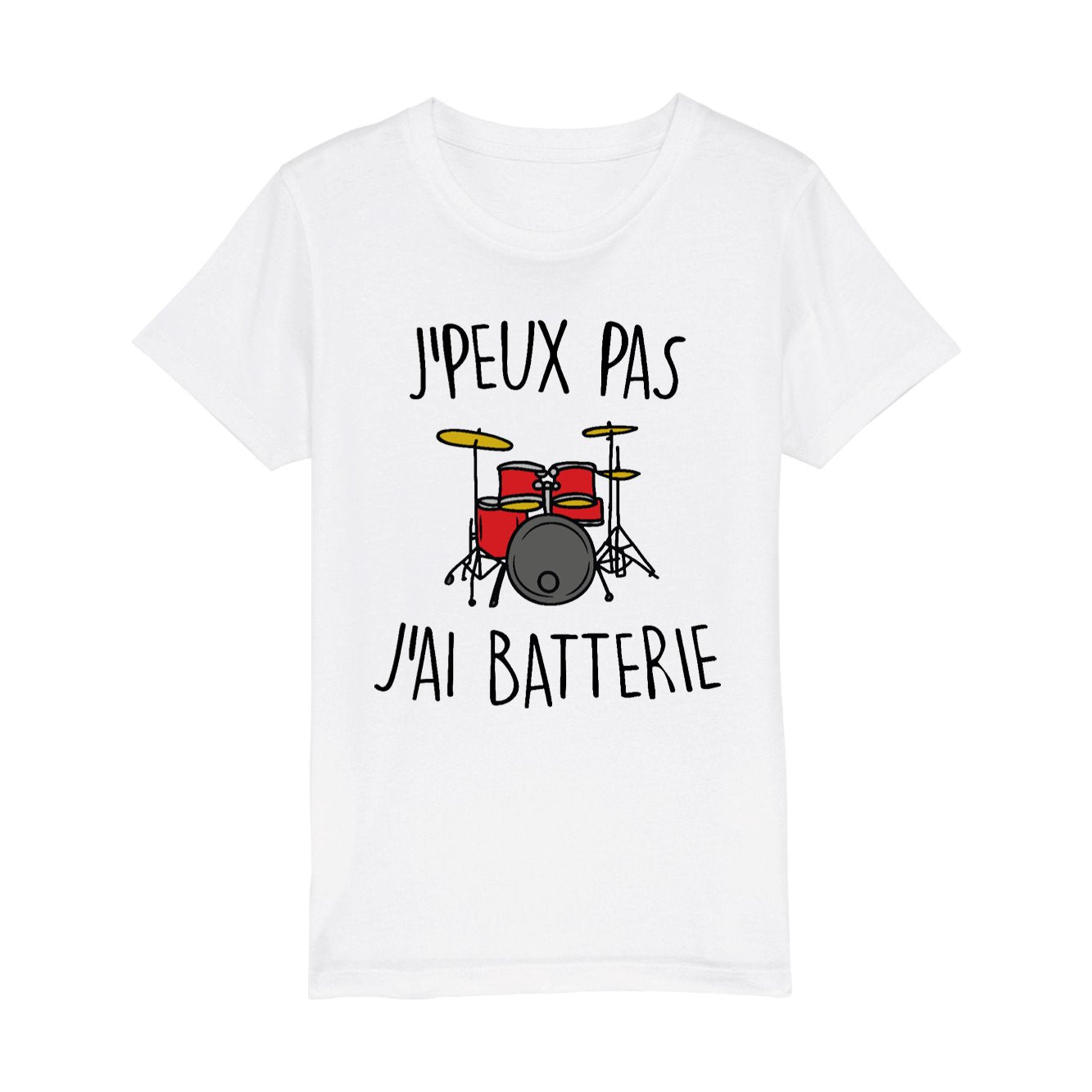 T-Shirt Enfant J'peux pas j'ai batterie