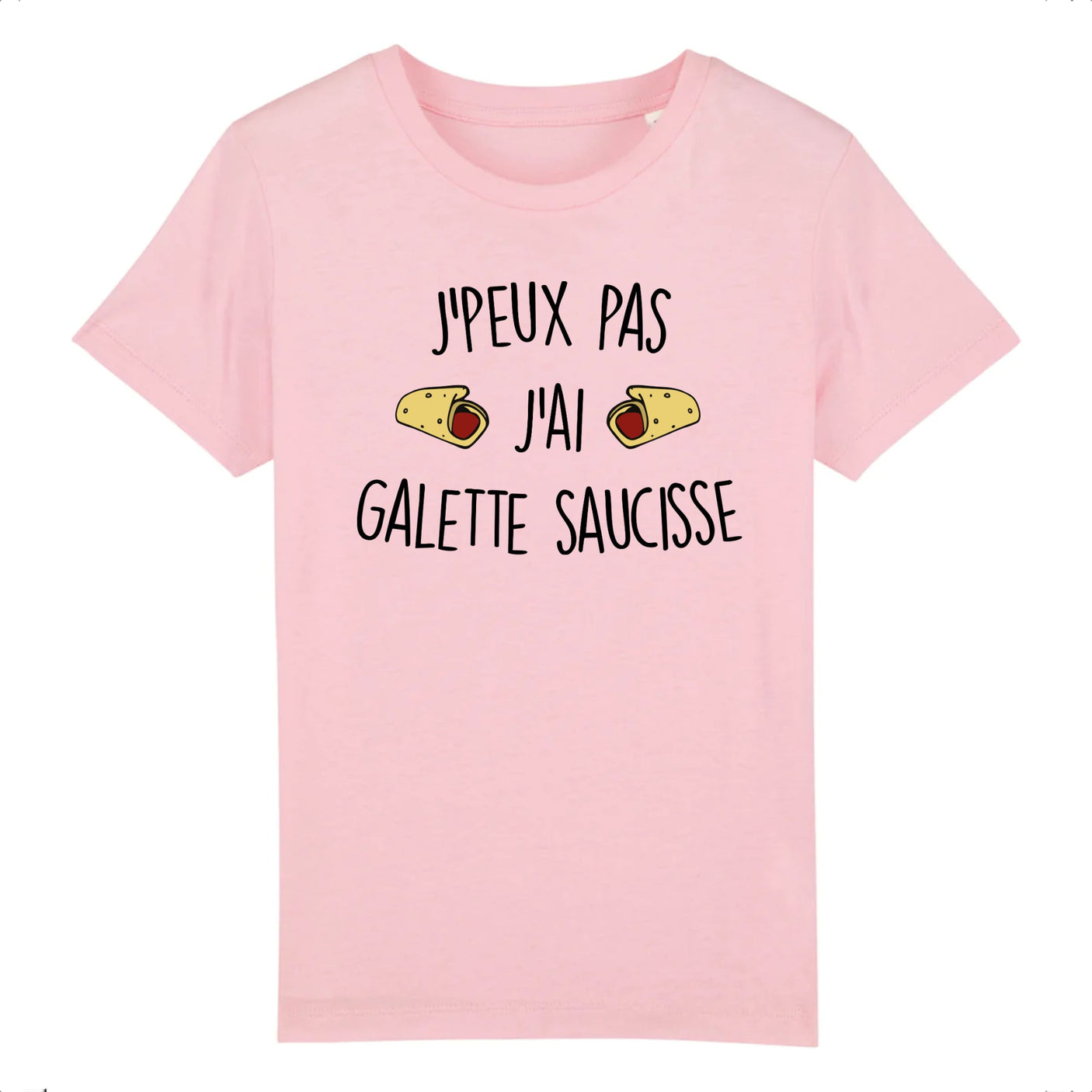 T-Shirt Enfant J'peux pas j'ai galette saucisse