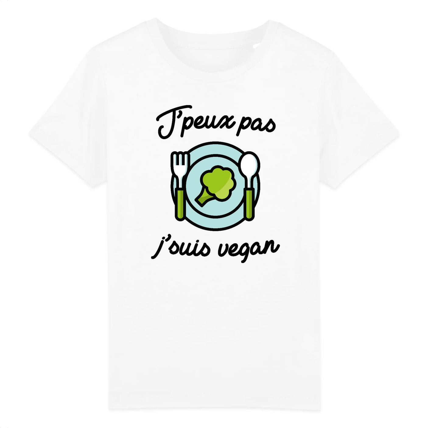 T-Shirt Enfant J'peux pas j'suis vegan