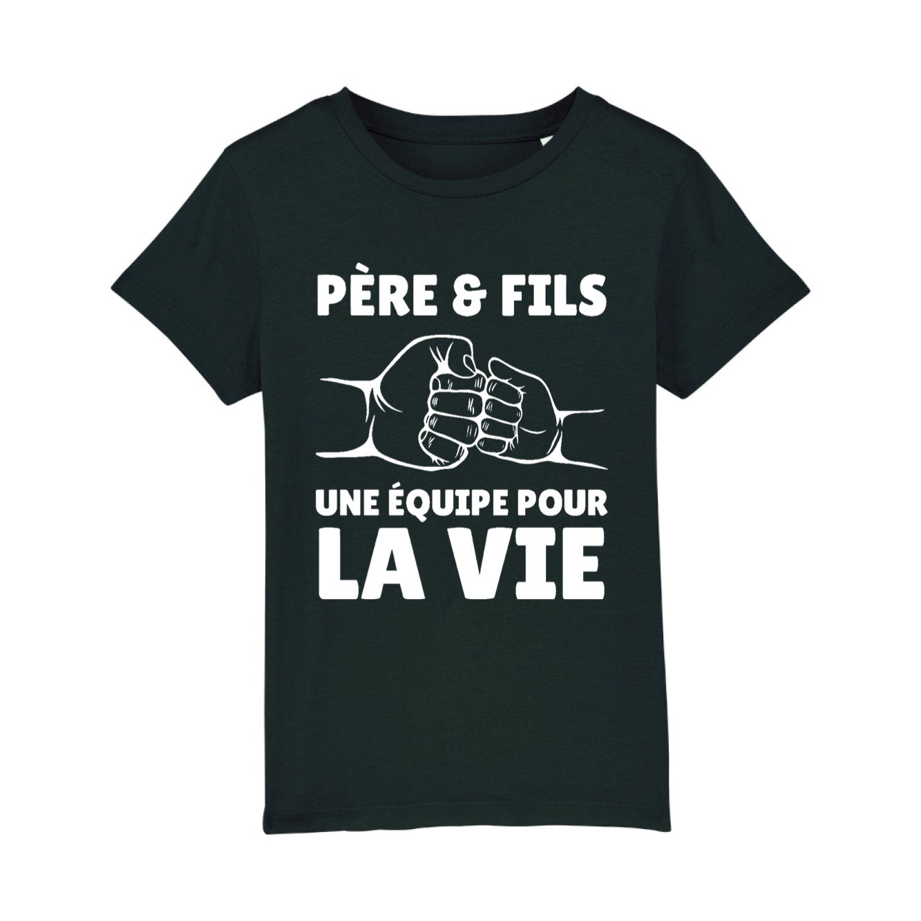 T-Shirt Enfant Père et fils une équipe pour la vie